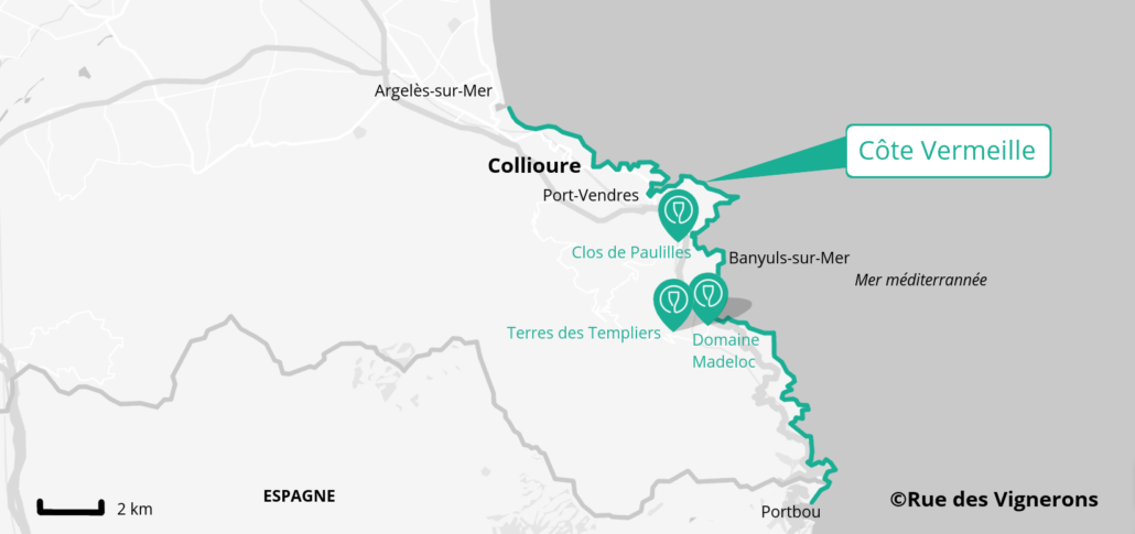 Carte Collioure et sa région