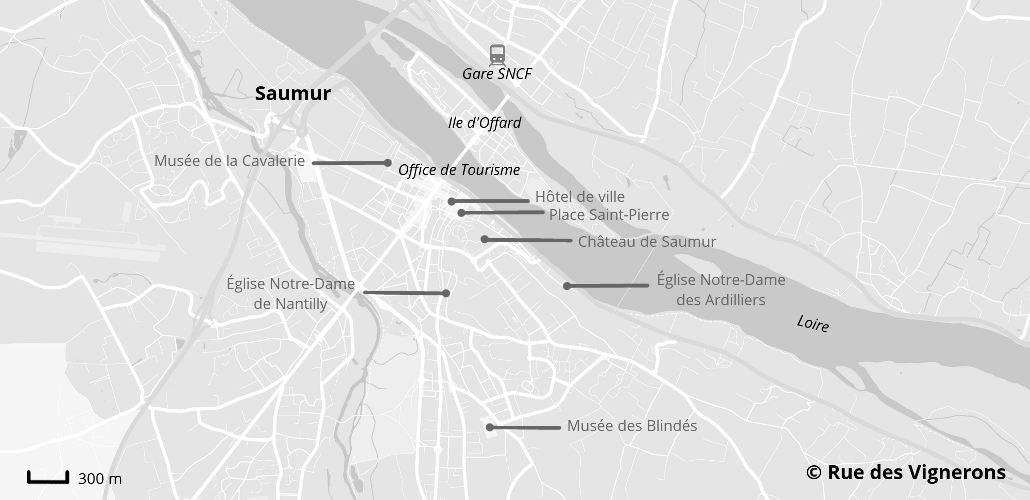 Carte ville de Saumur