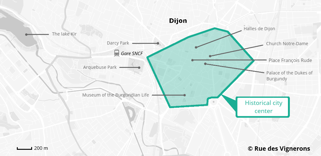 Dijon city map