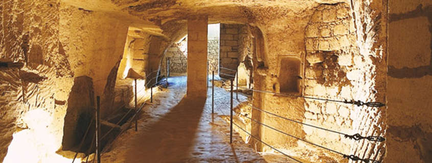 Catacombs and undergrounds Saint Emilion France