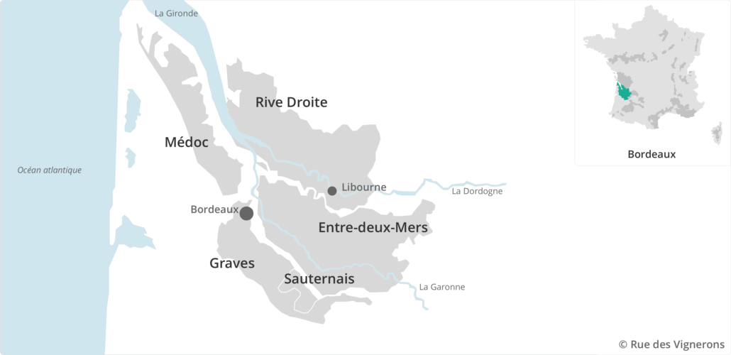 Bordeaux vineyard map, bordeaux vineyard, bordeaux appellations map
