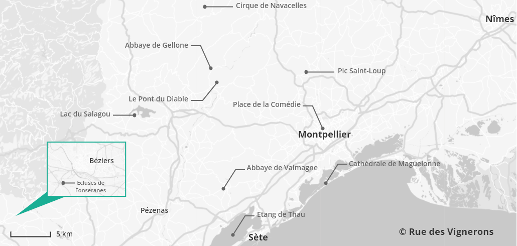 Carte tourisme Hérault, carte touristique hérault