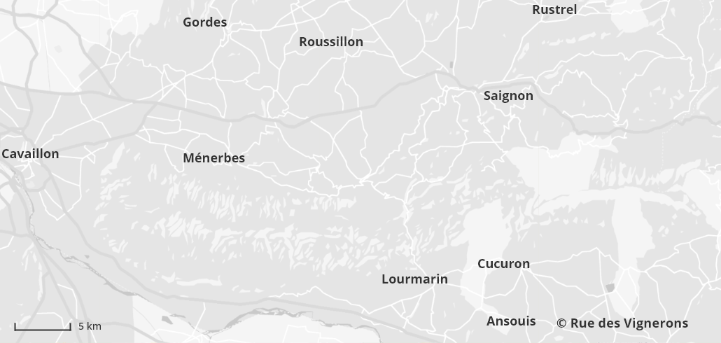 Carte des villages du Lubéron