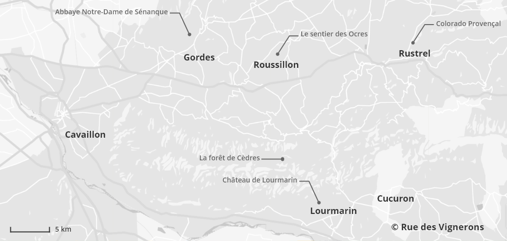 Carte du Lubéron