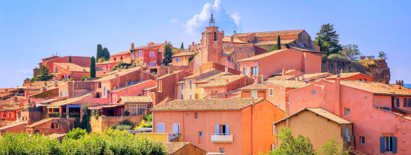 Le village de Roussillon dans le