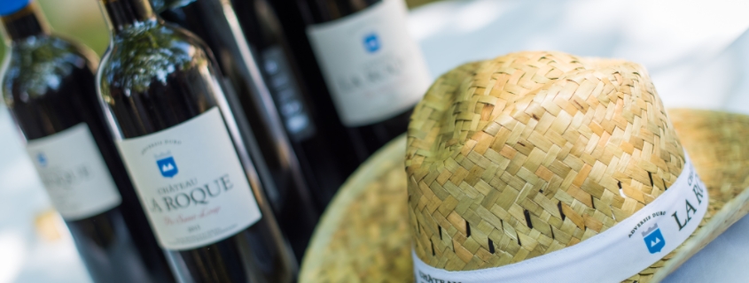 Bouteilles de vin de Pic Saint Loup, dans le vignoble du Languedoc