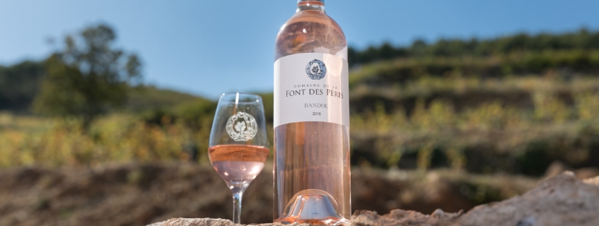 Vin rosé de Bandol, vignoble de Provence
