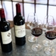 Bouteilles de Pomerol rouge, vin de Bordeaux