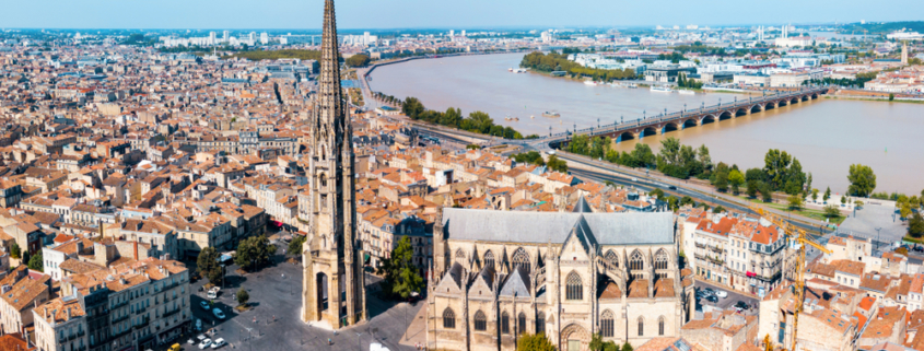 Uitzicht op Bordeaux